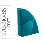 CEP Porte-revues RIVIERA en polystyrène. Jusqu'au format A4+ Dim (hxp): 31x27cm. Dos 8,5cm. Vert émeraude