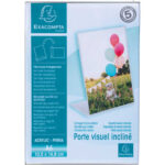 EXACOMPTA Porte-visuel incliné vertical format A6 - Cristal 86058D