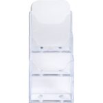 EXACOMPTA Porte-brochures 3 compartiments DL 1/3 A4 - Cristal 73158D