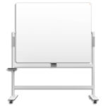 NOBO Tableau blanc pivotant à 360° mobile MOVE&MEET. Dim: 1500 x 1200 mm.