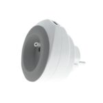 WATT & CO Prise murale BeWatt avec chargeur USB réversible Gris
