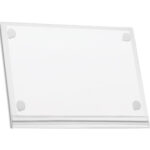 DURABLE Sachet de 5 pochettes d'affichage étanches format A4. Fixation adhésive, capacité 2feuilles 160g