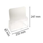 EXACOMPTA Porte-brochures en acrylique, 1 compartiment format A4 vertical. Dim : 85 x 235 x 247 mm – Image 2