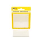 POST-IT Bloc de 36 feuilles repositionnable. Format 73 mm x 73 mm. Notes transparentes. Sous blister
