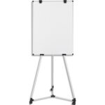 BI-OFFICE Chevalet magnétique pieds à roulettes, surface laquée. Dimensions : 750 x 1065 mm