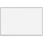 Tableau Blanc laqué magnétique, cadre aluminium, Format : L60 x H45 cm