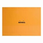 RHODIA Bloc de direction couverture Orange 80 feuilles (160 pages) format A3 réglure 5x5