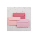 CLAIREFONTAINE Paquet de 20 enveloppes 120g POLLEN 9x14cm. Coloris Rose – Image 2