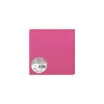 CLAIREFONTAINE Paquet de 25 cartes 210g POLLEN 16x16cm. Coloris Fuchsia