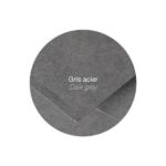 CLAIREFONTAINE Paquet de 25 cartes 210g POLLEN 16x16cm. Coloris Gris acier – Image 3