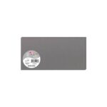 CLAIREFONTAINE Paquet de 25 cartes 210g POLLEN 10,6x21,3cm. Coloris Gris acier