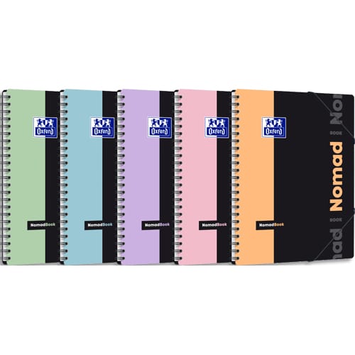 470524_d1-1.jpg OXFORD Nomadbook Pastel 160 pages (couverture Polypro), 5x5 (technologie réglure SCRIBZEE). Format A4+ – Image 1