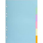 EXACOMPTA Intercalaires A4 forever carte pastel 170g 6 positions