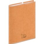 QUO VADIS Semainier Planning NELIES 10x15cm Cousu 13 mois décembre-décembre marron papier recyclé 80g