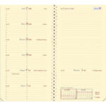 QUO VADIS Semainier RECHARGE ITALNOTE 8,8x17cm Spiralé décembre-décembre 60g