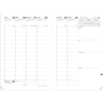 QUO VADIS Semainier Planning RECHARGE MINISTRE 16x24cm Cousu mois décembre-décembre 90g