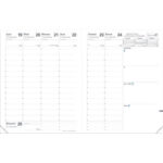 QUO VADIS Semainier Planning RECHARGE PRESIDENT 21x27cm Cousu 13 mois décembre-décembre 90g