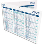 QUO VADIS MAXIWEEK 43x35cm 0 12 moi janvier-décembre 110g