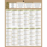 CBG Calendrier NATURA ANNUEL VERTICAL 21x26,5 cm janvier à décembre