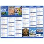 CBG Calendrier DOUCE FRANCE 32x42 cm janvier à décembre
