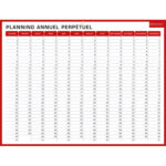 CBG Calendrier PLANNING HEBDO & ANNUEL CIVIL 32x42 cm janvier à décembre