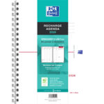 OXFORD Recharge pour agenda RECHARGE WO 21X29,7 Reliure Intégrale Janvier à décembre