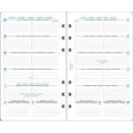 EXACOMPTA Recharge organiseur Exatime 17 sem. horizontal 10,5x17,2 cm perforé Janvier à Décembre