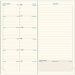 EXACOMPTA Recharge agenda Espace 17 9x17,5 cm reliure brochée cousue Janvier à Décembre