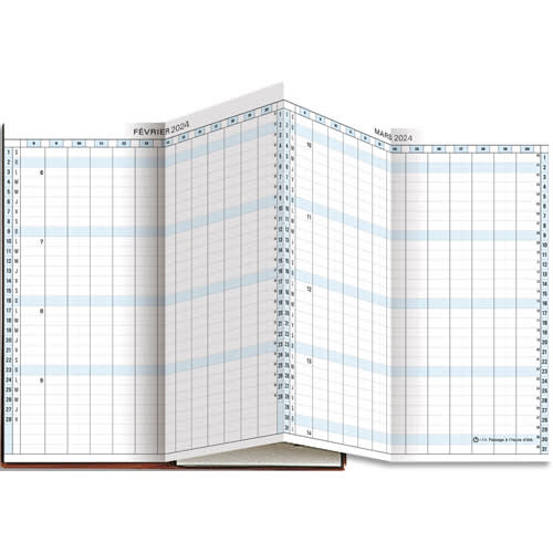 478689_d1-1.jpg EXACOMPTA Recharge agenda Exaplan 17 9x17,5 cm accordéon Janvier à Décembre – Image 1
