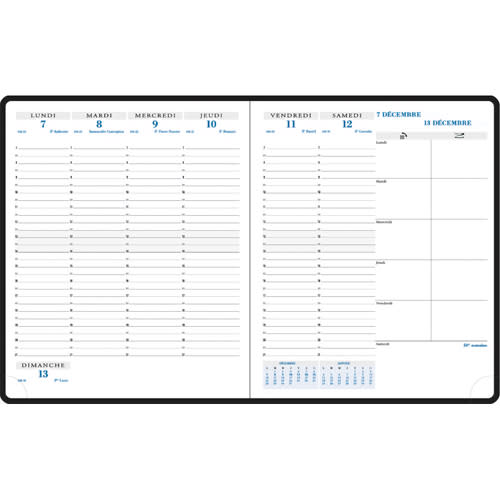 478697_d1-1.jpg EXACOMPTA Recharge agenda Horizons 22 18,5x22,5 cm reliure brochée cousue Janvier à Décembre – Image 1