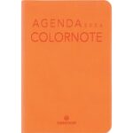 OBERTHUR Agenda Colornote 10x15cm 2 Plats enrubannés pour Agenda Janvier à Décembre ORANGE