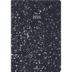 OBERTHUR Agenda Céleste 10x15cm emboîté Janvier à Décembre NOIR