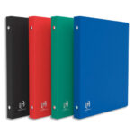 OXFORD Classeur Memphis 2 anneaux en polypropylène 5/10e. Dos 2cm, 17x22cm. Coloris assortis tradition