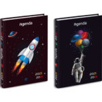 VIQUEL Agenda SPACE/ASTRONAUTE-FUSEE 11,7x17,2x1,7 cm Rembordé Assortis