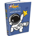 CBG Agenda COSMOSPACE BLEU - 320 pages - grille personnalisée Seyès - Format fermé : PAPAGRDCCOSMOBLE-26