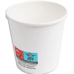 Colis 3000 gobelets carton 10 cl blancs pour le chaud et froid 2245060GOB