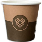 Sachet 50 gobelets carton 10 cl - 4 oz Décor Barista 450GOBB