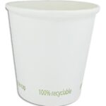 Sachet 50 gobelets carton 10-12 cl / 4 oz Bio Sans Film Plastique 450GOBBIO