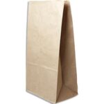 Colis 350 Sacs SOS 22+14x40 cm sans poignées en papier kraft brun 70 g/m2 2214403501SOSKR70