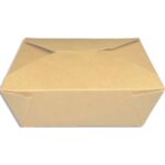 Sachet 50 Boîtes repas 480 ml - 16 oz en carton kraft brun 1650BOR