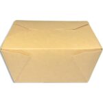 Sachet 50 Boîtes repas 780 ml - 26 oz en carton kraft brun 2650BOR