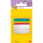 POST-IT Blister de 24 marque-pages POST-IT rigides larges dimensions 50,8 mm x 38,1 mm. Coloris assortis