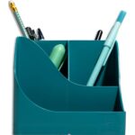 EXACOMPTA Pot à crayons Pen Wave SKANDI. Coloris bleu