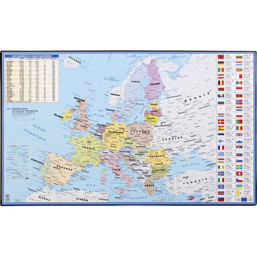 480929_d1.jpg VIQUEL Sous-main en pvc décor EUROPE. Dimensions : 59,5 x 36,2 cm – Image 1