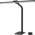 UNILUX Lampe de bureau noire Strata avec télécommande