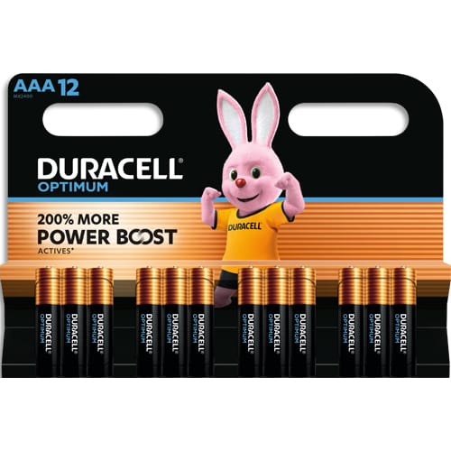 481483_d1-1.jpg DURACELL Piles alcalines AAA LR03 Optimum, 1,5V lot de 12 piles 5019069 – Image 1
