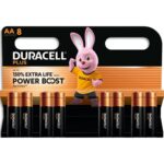 DURACELL Piles alcalines AA LR6 Plus, 1,5V lot de 8 piles 5019106