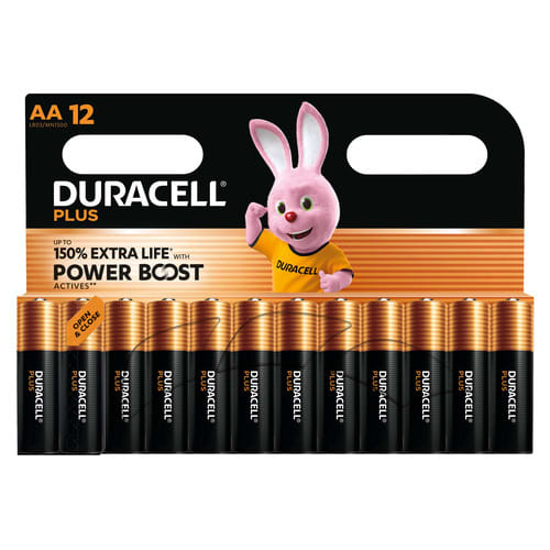481488_d1-1.jpg DURACELL Piles alcalines AA LR6 Plus, 1,5V lot de 12 piles 5019132 – Image 1
