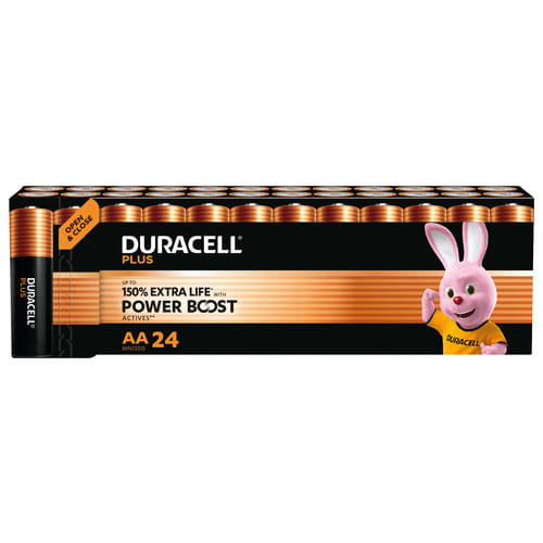 481493_d1-1.jpg DURACELL Piles alcalines AA LR6 Plus, 1,5V lot de 24 piles 5019168 – Image 1