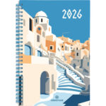 OBERTHUR Semainier 15 poche Wire'O FSC Chicago grece 815651